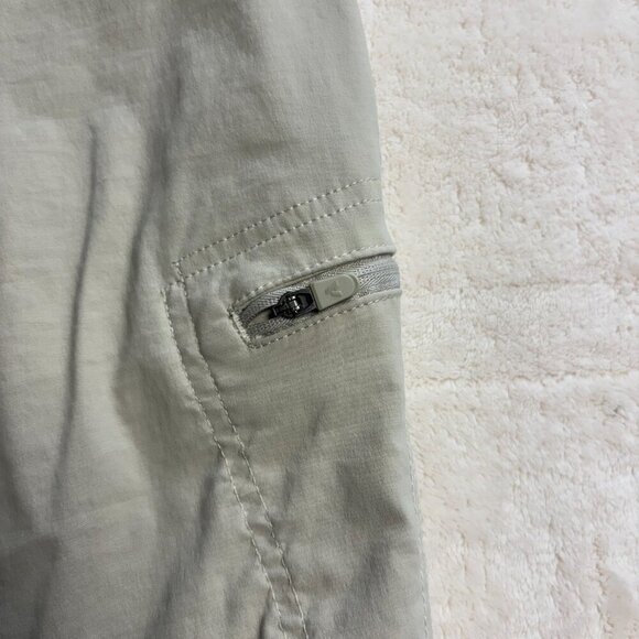 Eddie‎ Bauer First Ascent Womens Capri Pants 8 Hiking Pumice Beige Lightweight - Picture 10 of 13